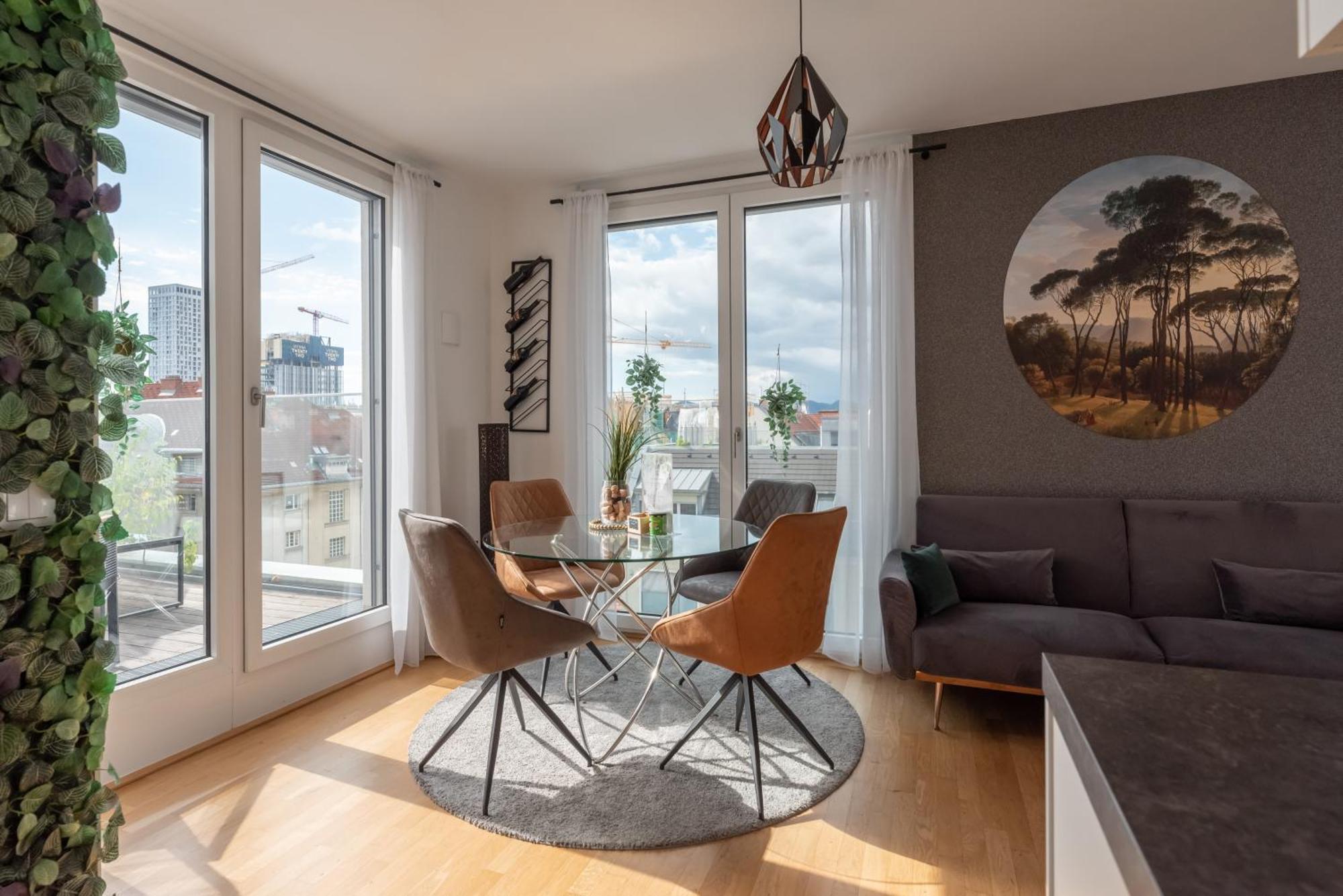 Apartment Mit Traumhafter Dachterrasse & Weitblick Вена Экстерьер фото