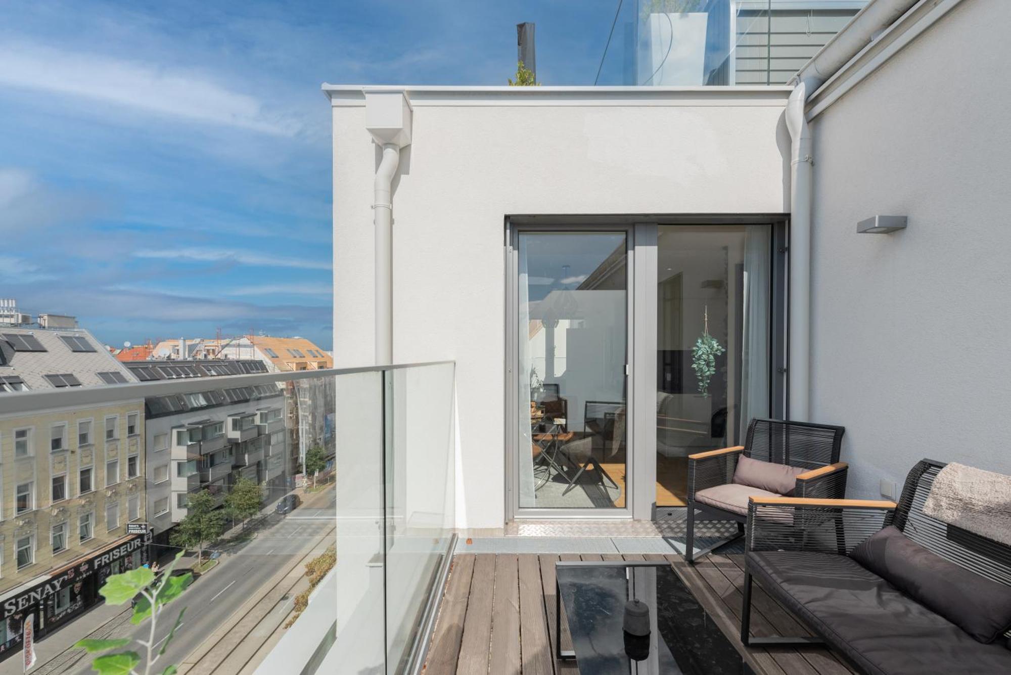 Apartment Mit Traumhafter Dachterrasse & Weitblick Вена Экстерьер фото